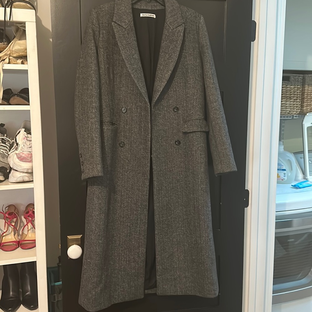 Reformation wool blend coat